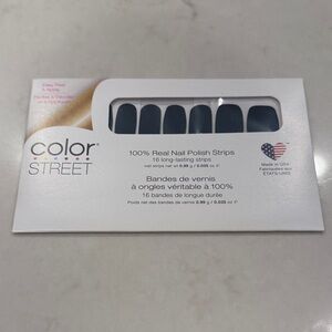 Color Street Black Nail Polish Strips — Black Gloss